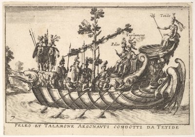 Plaka 7: Peleo et Talamone Argonauti condotti da Tetide, t..., 1664