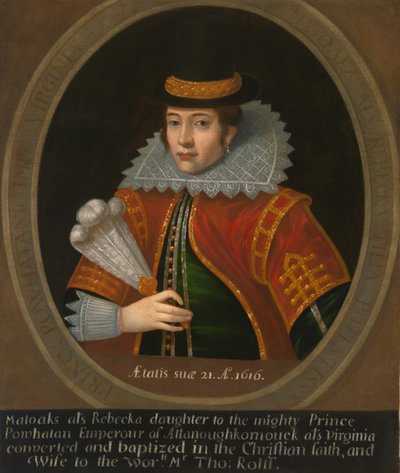 Pocahontas, 1616'dan sonra. by Unbekannt