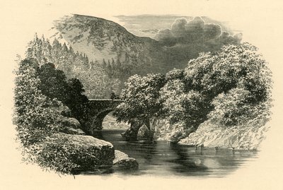 Aberglaslyn Köprüsü, Kuzey Galler, c1890. by Unbekannt