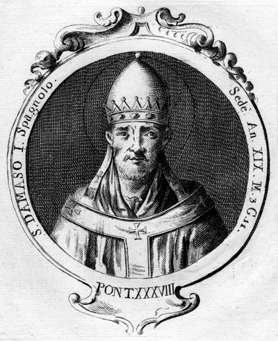 Papa I. Damasus, Katolik Kilisesi Papası by Unbekannt
