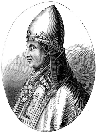 Papa Gregory IX c1143-1241, 1849 by Unbekannt