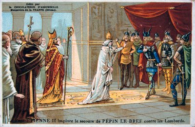 Papa II. Stephen, Lombards