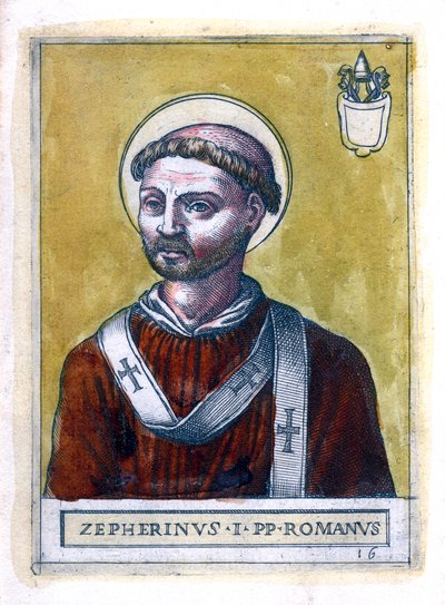 Papa Zephyrinus I by Unbekannt