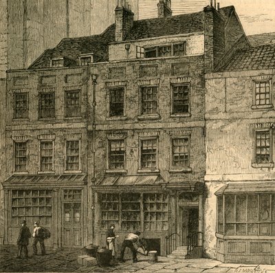 Papalar Evi, Pulluk Mahkemesi, Lombard Caddesi 1860, 1897. by Unbekannt