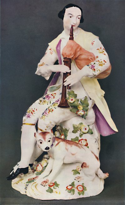 WD-CO işaretli porselen figür. Derbi, yaklaşık 1760, c1760 by Unbekannt