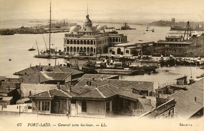 Port-Said. - Genel görünüm limanı. - LL., c1918-c1939. by Unbekannt