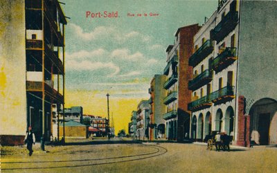 Port Said. İstasyon Caddesi, c1900 by Unbekannt