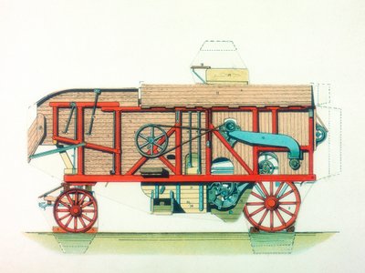 Portatif harman makinesi, c1910 by Unbekannt