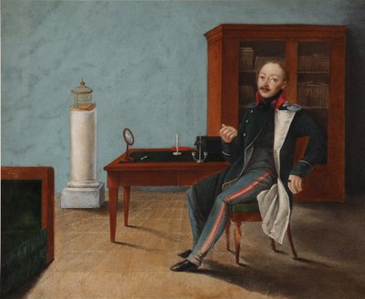Alexander Stepanovich Talyzin 1795-1858'in stüdyosunda portresi, 1820'ler by Unbekannt