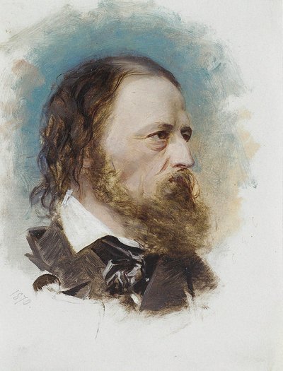 Alfred'in Portresi, Lord Tennyson 1809-1892, 1870. by Unbekannt