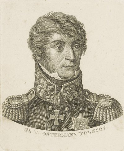 Kont Alexander Ivanovich Ostermann-Tolstoy'un Portresi 1772-1857, c. 1800. by Unbekannt