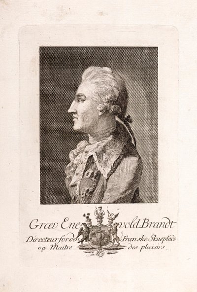 Kont Enevold Brandt 1738-1772'nin Portresi. by Unbekannt