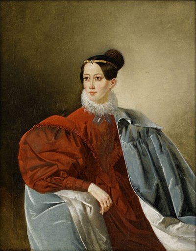 Kontes Yelizaveta Ivanovna Kropotkina'nın Portresi 1803-1836, nee Dorokhova by Unbekannt