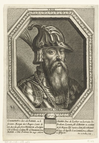 Leuven Dükü Godfrey I portresi by Unbekannt