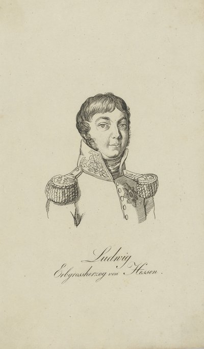Louis I, Hessen Büyük Dükü 1753-1830, 1806 portresi. by Unbekannt