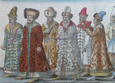Moskova Hükümdarları İvan III, Vasili III İvanoviç, Rusya İvan IV ve maiyetinin portresi by Unbekannt