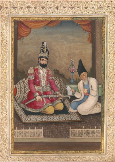 Muhammed Şah Kaçar ve Veziri Hacı Mirza Ağasi