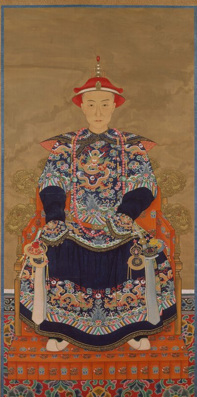 Qianlong İmparatorunun Genç Bir Adam Olarak Portresi, 19. yüzyıl. by Unbekannt
