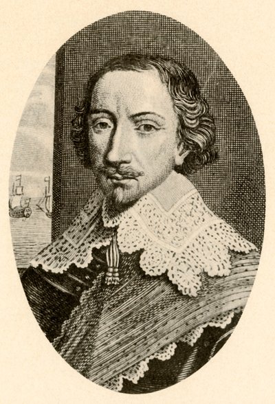 Vandyke yakalı İngiliz zırhlı Sir John Pennington
