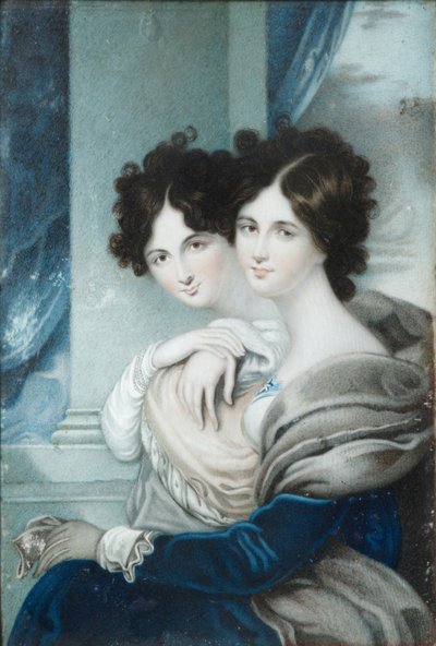 Kızkardeşlerin Portresi Prenses Anna Petrovna 1777-1805 ve Ekaterina Petrovna 1783-1830 Lopukhin by Unbekannt