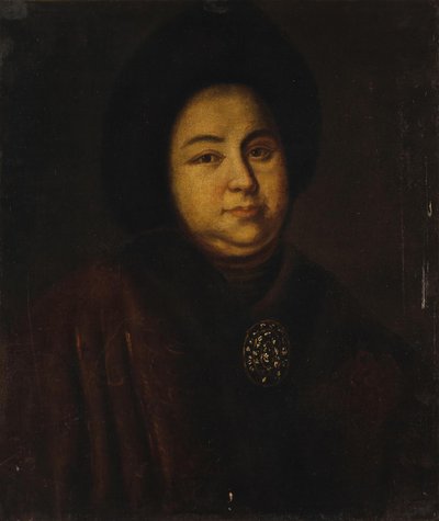 Rus Çarı I. Petro'nun karısı Tsarina Evdokiya Feodorovna Lopukhina 1669-1731'in portresi, 1 by Unbekannt