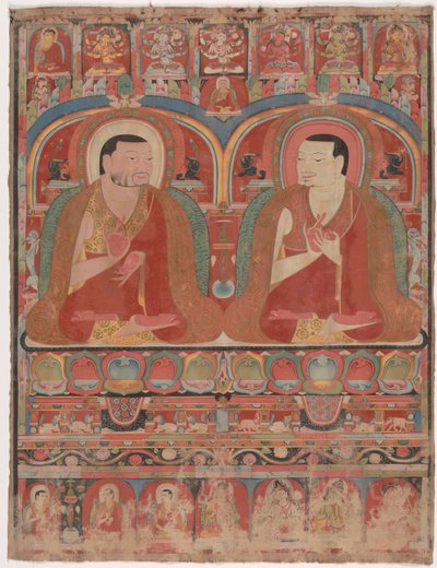 İki Lamanın Portresi, c. 1300. by Unbekannt