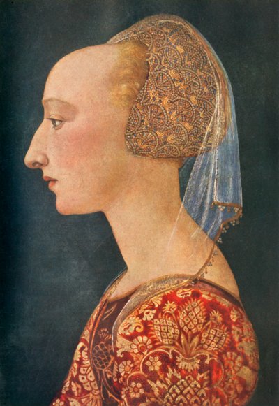Kırmızılı Bir Kadının Portresi, 1460-1470, 1934. by Unbekannt