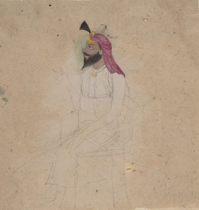Bir Sih Soylusunun Portresi, 19. yüzyılın başlarında. by Unbekannt