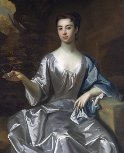 Maria Taylor Byrd Adında Bir Kadının Portresi, 1700-1725. by Unbekannt