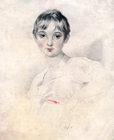 Bir kızın portresi, 1813 by Unbekannt