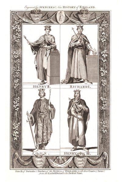 Armalı İngiltere Krallarının Portreleri ve Elbiseleri, 1784 by Unbekannt