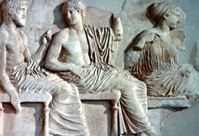 Poseidon, Apollon ve Artemis, MÖ 447-432 by Unbekannt