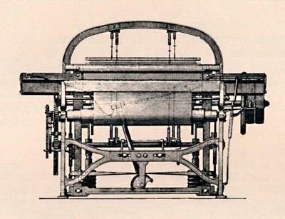Power Loom Önden Görünüm, 1836, 1904 by Unbekannt