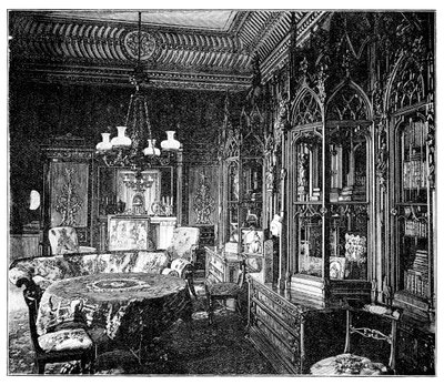 Prince Alberts Müzik Odası, Buckingham Sarayı, 1900 by Unbekannt