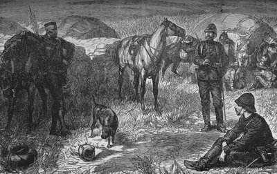 Prens Louis Napoleon ve Zulu Sürprizinden Önce Parti, c1880 by Unbekannt
