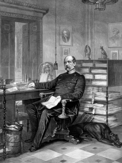 Prens Otto von Bismarck 1815-1898, 1875 by Unbekannt
