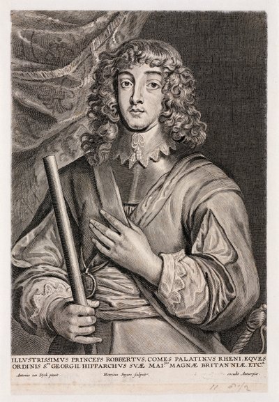 Ren Prensi Rupert, süvari subayı, c 1640 by Unbekannt