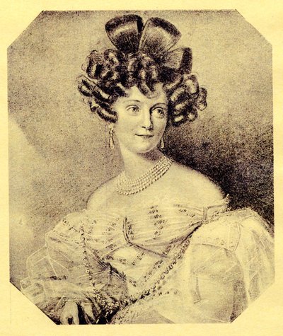 Prenses Carolyne zu Sayn-Wittgenstein, kızlık soyadı Iwanowska 1819-1887, 1840