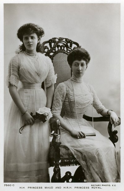 Prenses Maud ve Kraliyet Prensesi, c1907-c1910 by Unbekannt