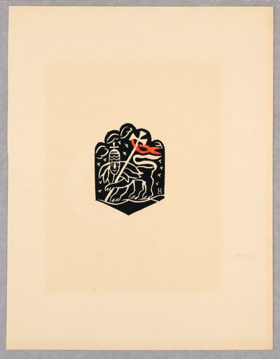 Print, Vignette, Plate X, Etiyopya veya Christos, Madonna ve Saints, eski Etiyopya Kodeksi Portföyünün aydınlatmalarında gördüğüm gibi, 1920 by Unbekannt