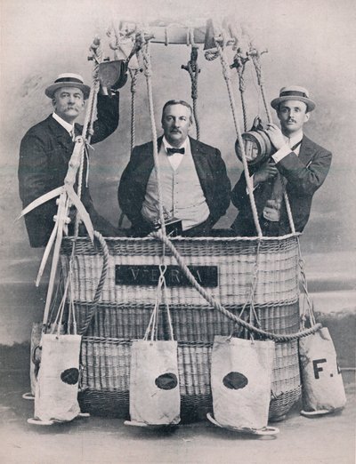 Profesör Huntingdon, Bay Frank Hedges Butler ve Hon. CS Rolls, 1906 by Unbekannt
