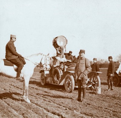 Projektör, Chalons, kuzey Fransa, c1914-c1918. by Unbekannt