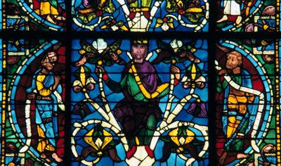 Peygamber, vitray, Chartres Katedrali, Fransa, 1145-1155 by Unbekannt