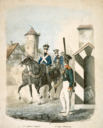 Prusyalı askerler, 19. yüzyılın başlarında by Unbekannt