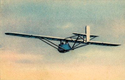 Kamufle edilmiş Zögling eğitim planörünün içindeki öğrenci, 1932. by Unbekannt