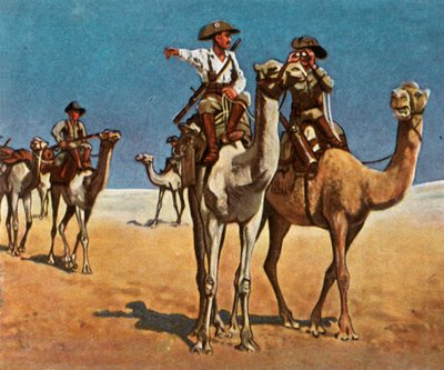 Kalahari Çölü'nde Simon-Copper-Hottentotts'u kovalarken, 16 Mart 1908, 1936. by Unbekannt