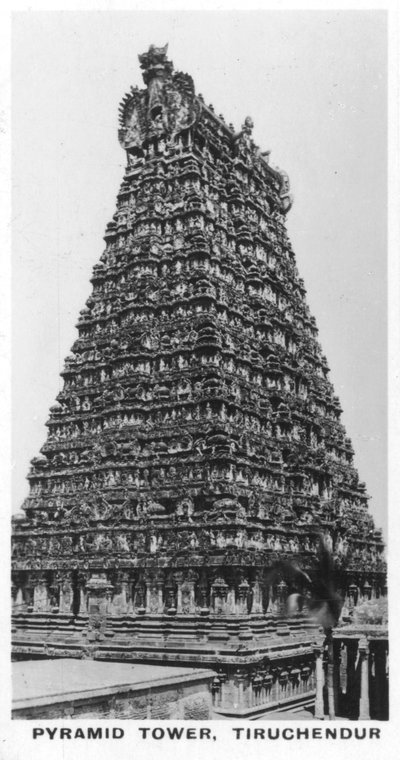 Piramit Kulesi, Tiruchendur, Tamil Nadu, Hindistan, c1925 by Unbekannt