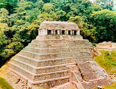 Piramit ve Yazıt Tapınağı, Palenque, Meksika, 7. yüzyıl by Unbekannt