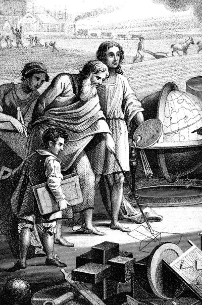 Pisagor, Antik Yunan matematikçi ve filozof, MÖ 6. yy 1833 by Unbekannt