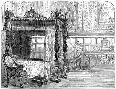 Queen Annes 1665-1714 yatak odası, 18. yüzyıl 19. yüzyıl by Unbekannt